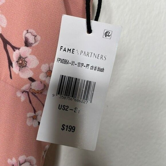 FAME AND PARTNERS Tiered Floral Dress Womens Size 2 - Picture 9 of 11